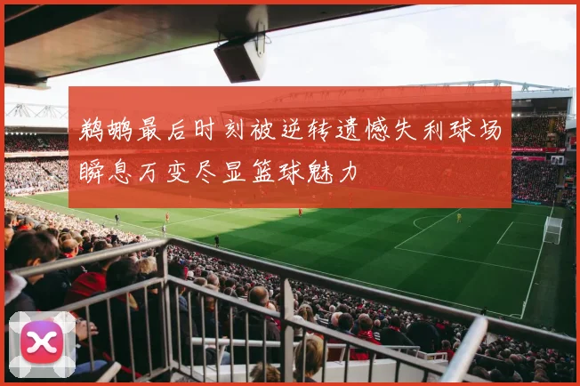 鹈鹕最后时刻被逆转遗憾失利球场瞬息万变尽显篮球魅力